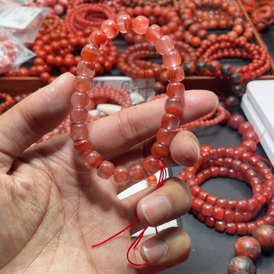 南红玛瑙手链未镶嵌