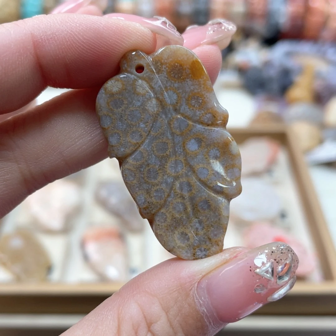 未镶嵌手链硅化珊瑚（珊瑚玉）无*478