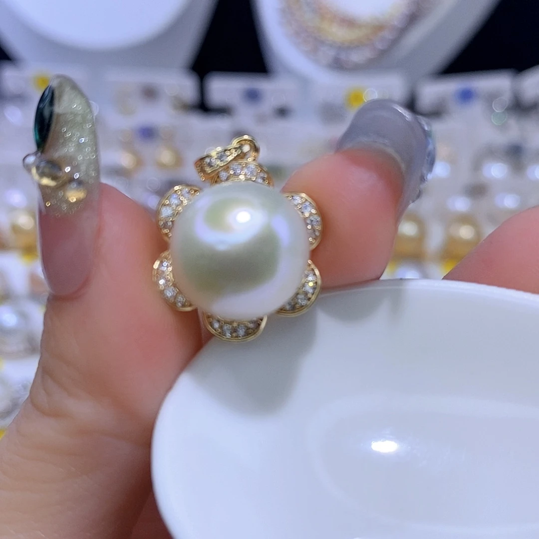颈饰合金淡水珍珠