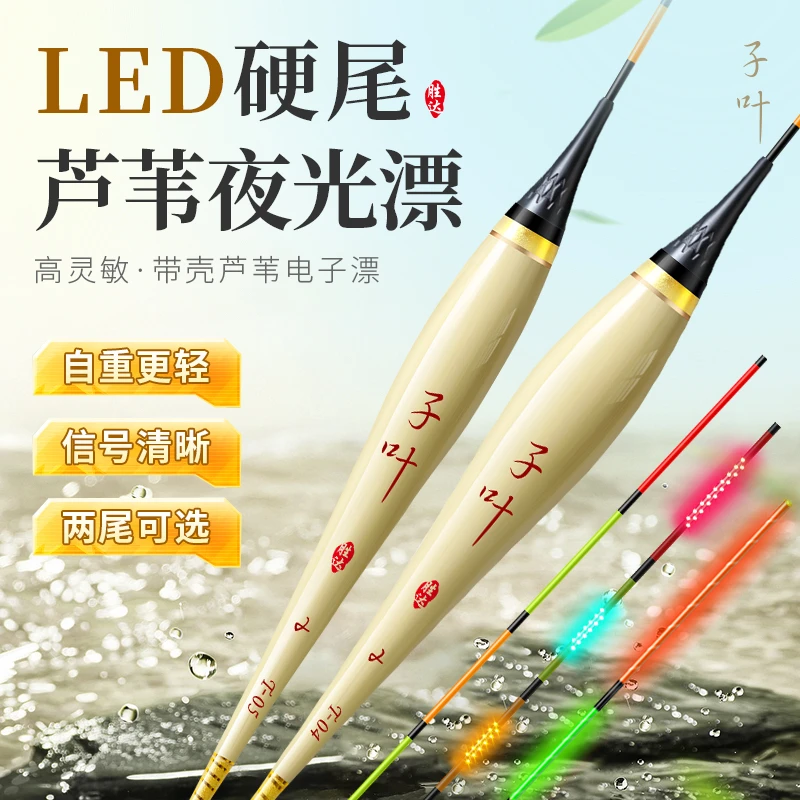 双面OLED芦苇电子夜光漂咬钩变色高灵敏野钓综合鱼鳔日夜两用浮漂