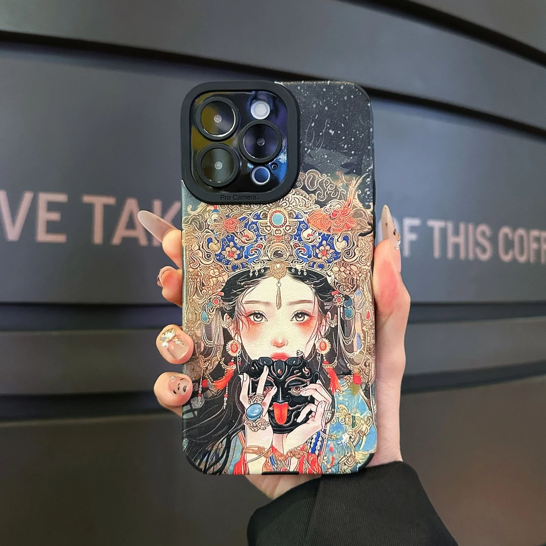 适用【苹果oppo华为vivo小米】扎基拉姆ins创意手机壳高级女款