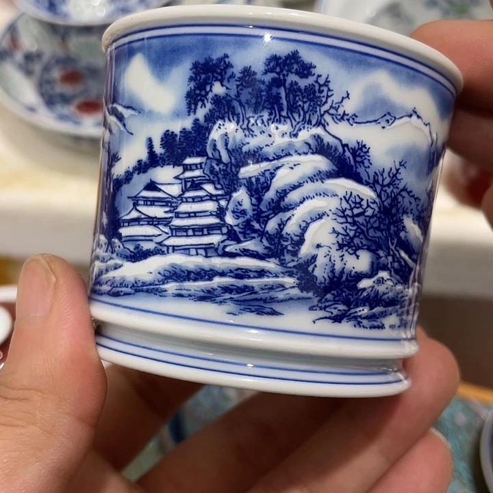 摆件陶景德镇陶瓷主人杯1333