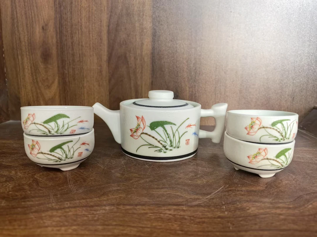 V12景德镇制陶瓷一壶四杯