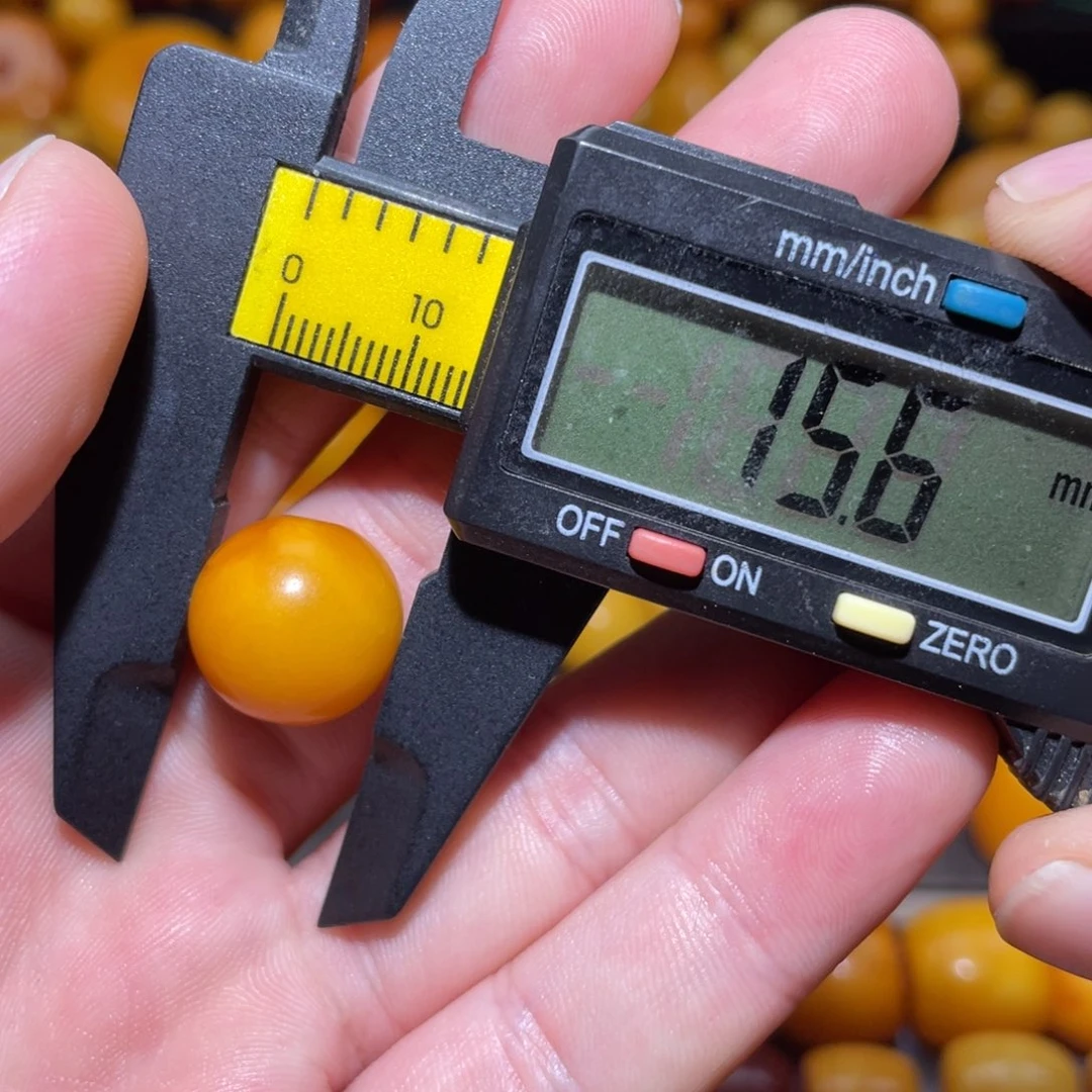 琥珀未镶嵌裸石苹果珠