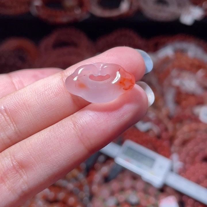 南红玛瑙未镶嵌如意锁1722