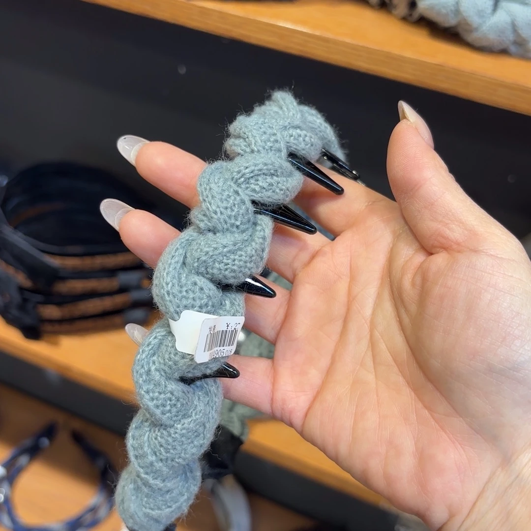 布艺铁合金浅色发箍新款