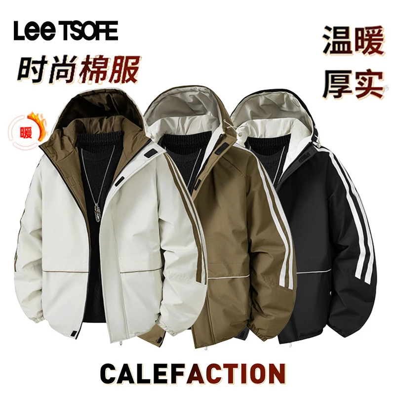 LEE TSOFE2025新款棉衣男宽松棉服外套冬季男士潮流时尚棉服