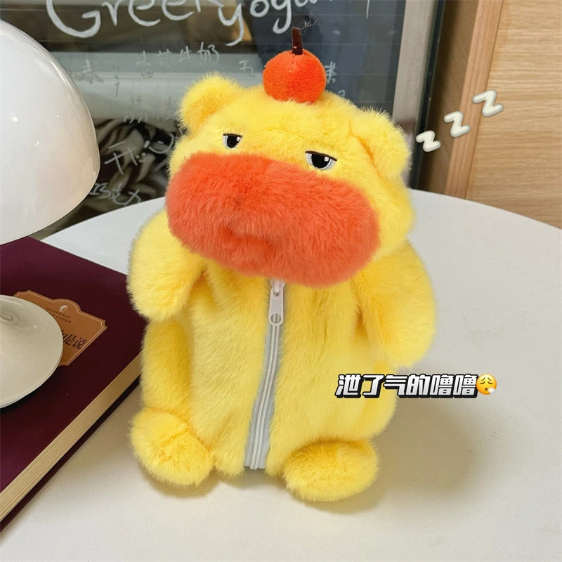 水豚噜噜笔袋公仔玩偶娃娃多功能可爱网红爆款礼物