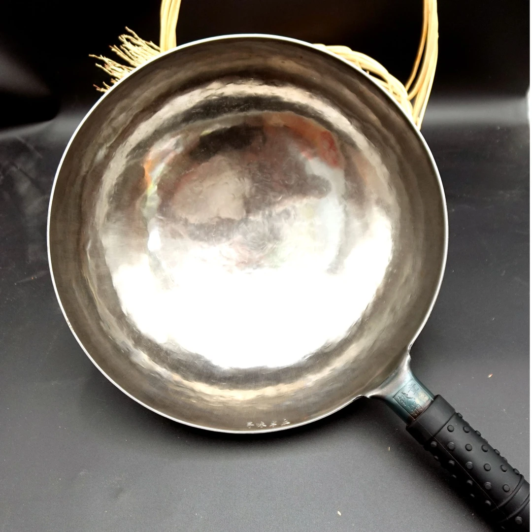 寻味章丘联名章丘铁锅炒锅炒菜锅平底锅家用32寸炒菜