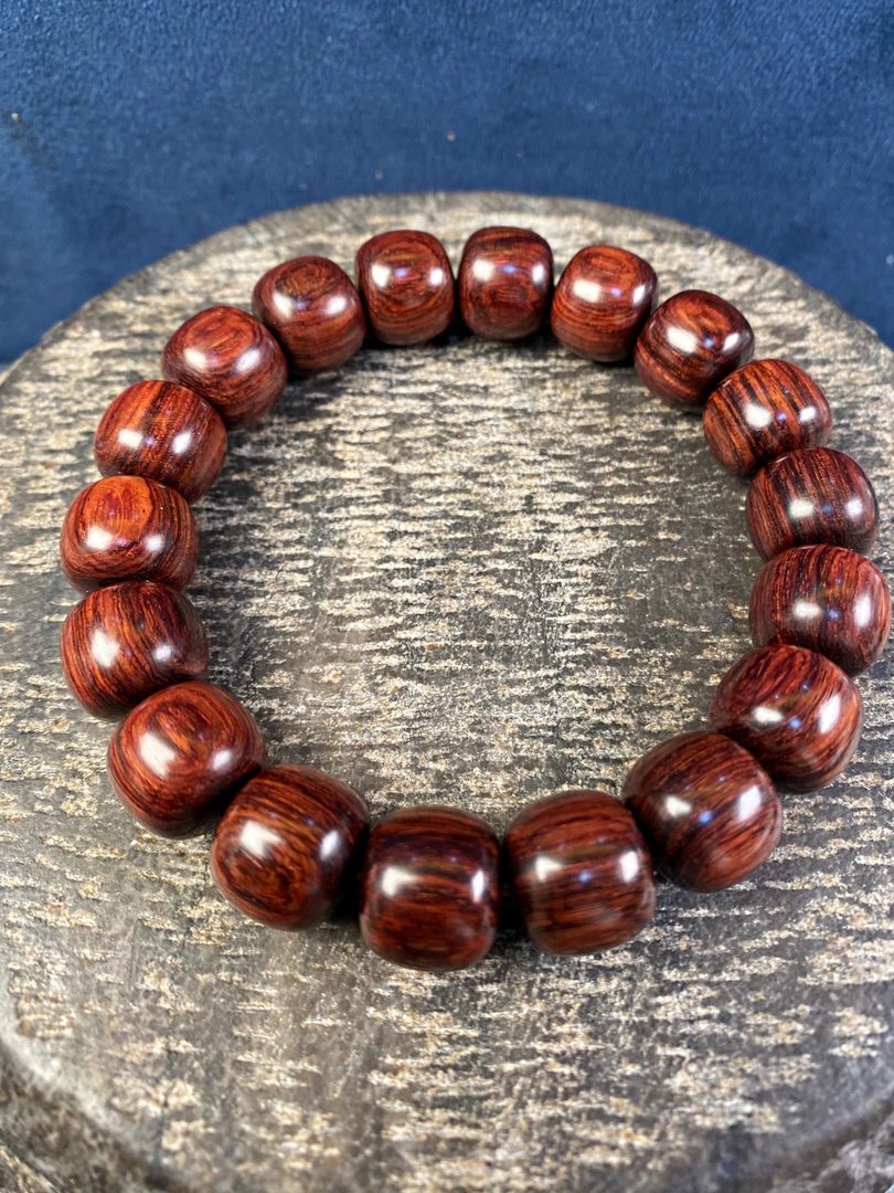 海南黄花梨手串老型珠12*13男士盘玩天然高油密老料高档文玩佛珠