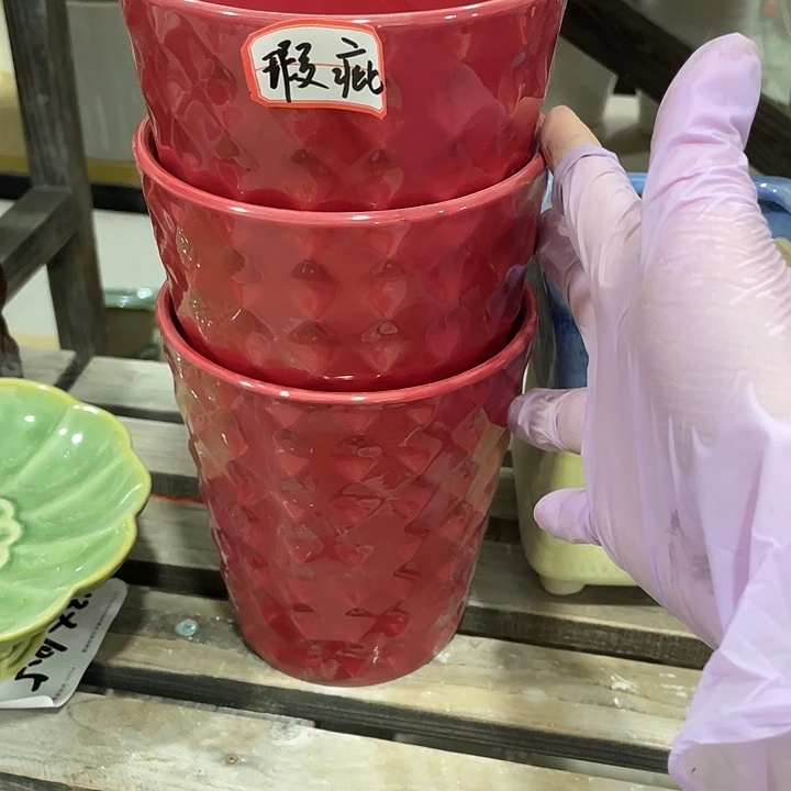红陶陶瓷花盆凑12米包邮