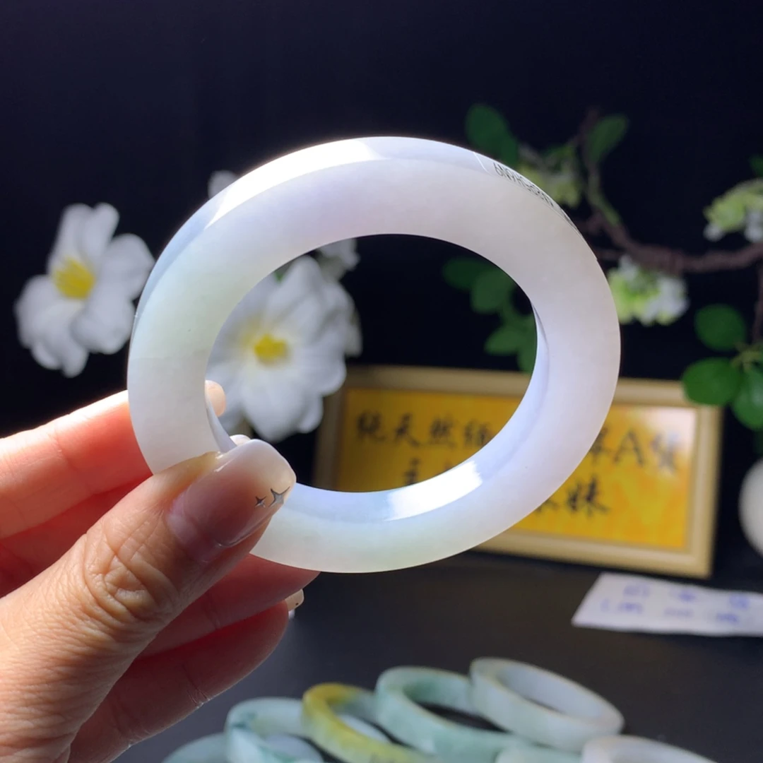 时***、定制翡翠未镶嵌翡翠手镯55