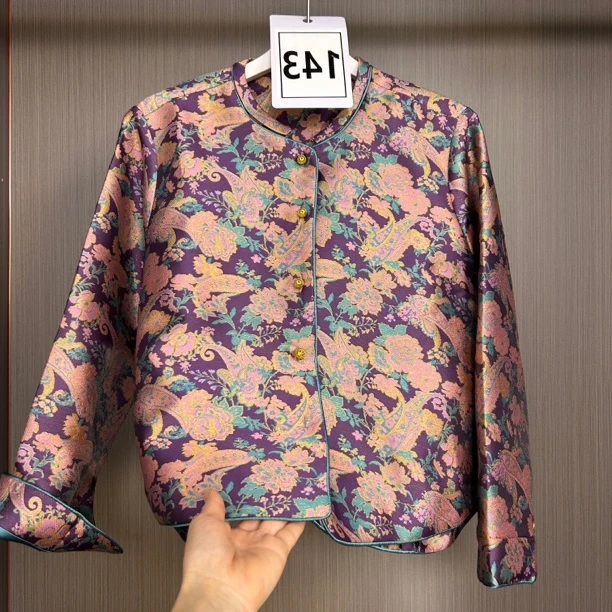 143【柜柜货】新中式独特花纹设计外套