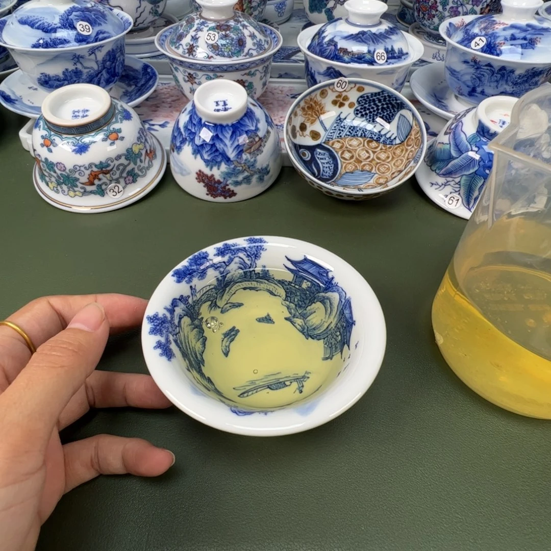 陶瓷景德镇纯手工纯手绘茶具木木76