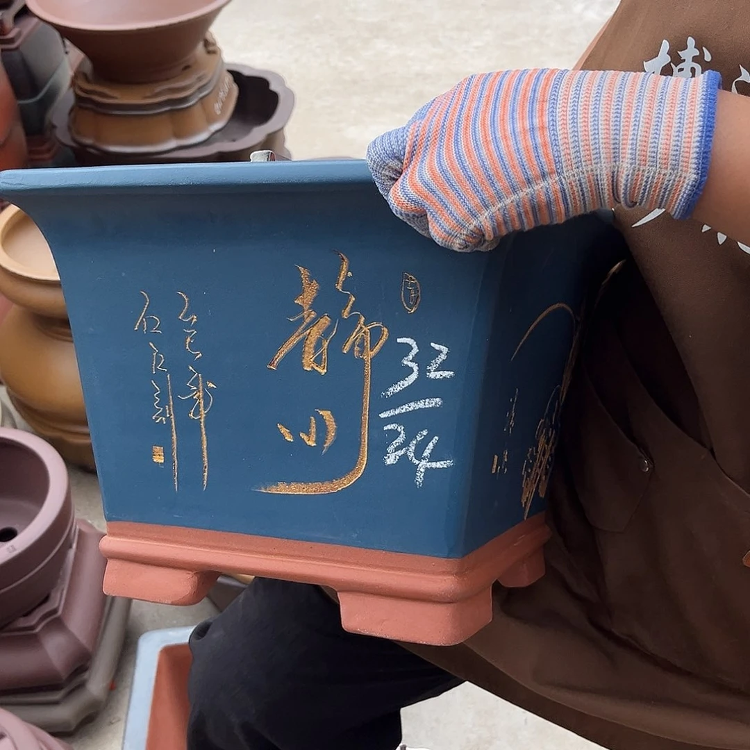 紫砂花盆盆景艺术