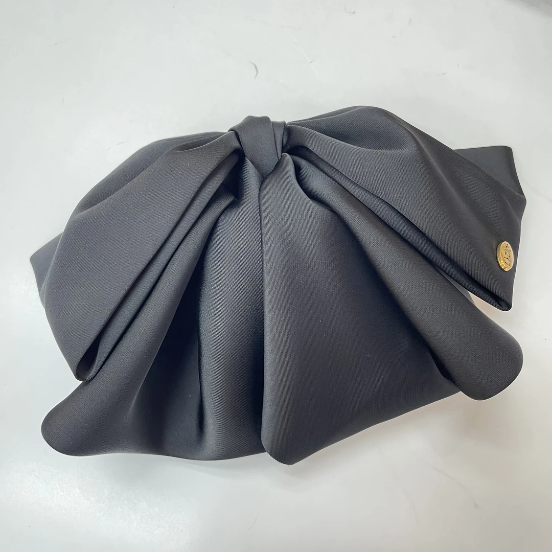 黑色蝴蝶结高马尾发夹LC015 LC