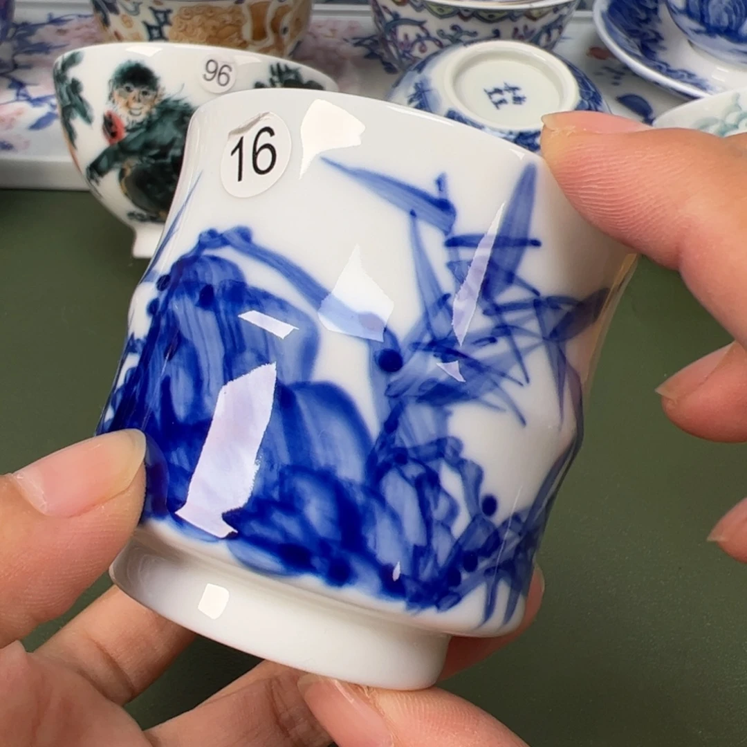 陶瓷景德镇纯手工纯手绘茶具木木16