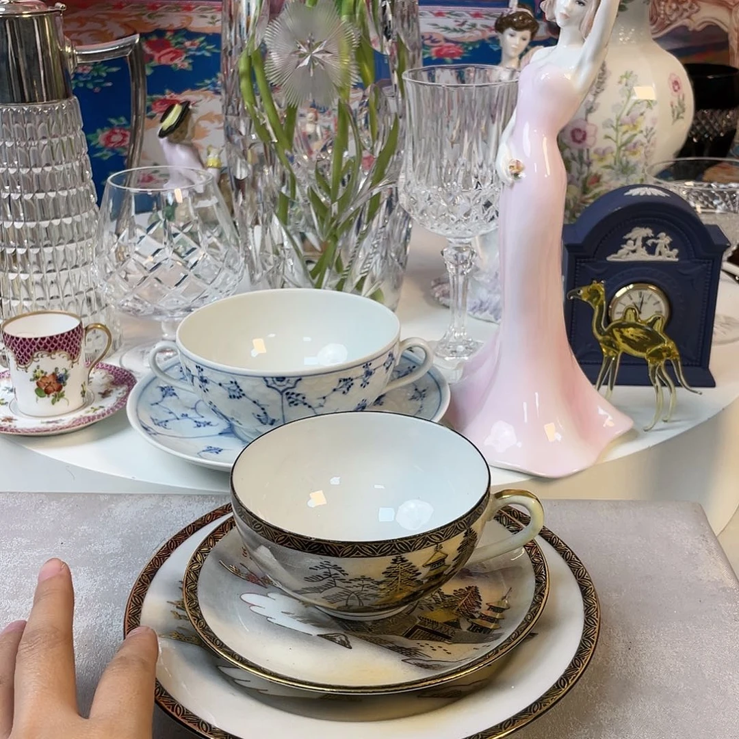 瓷器欧瓷咖啡杯水晶杯