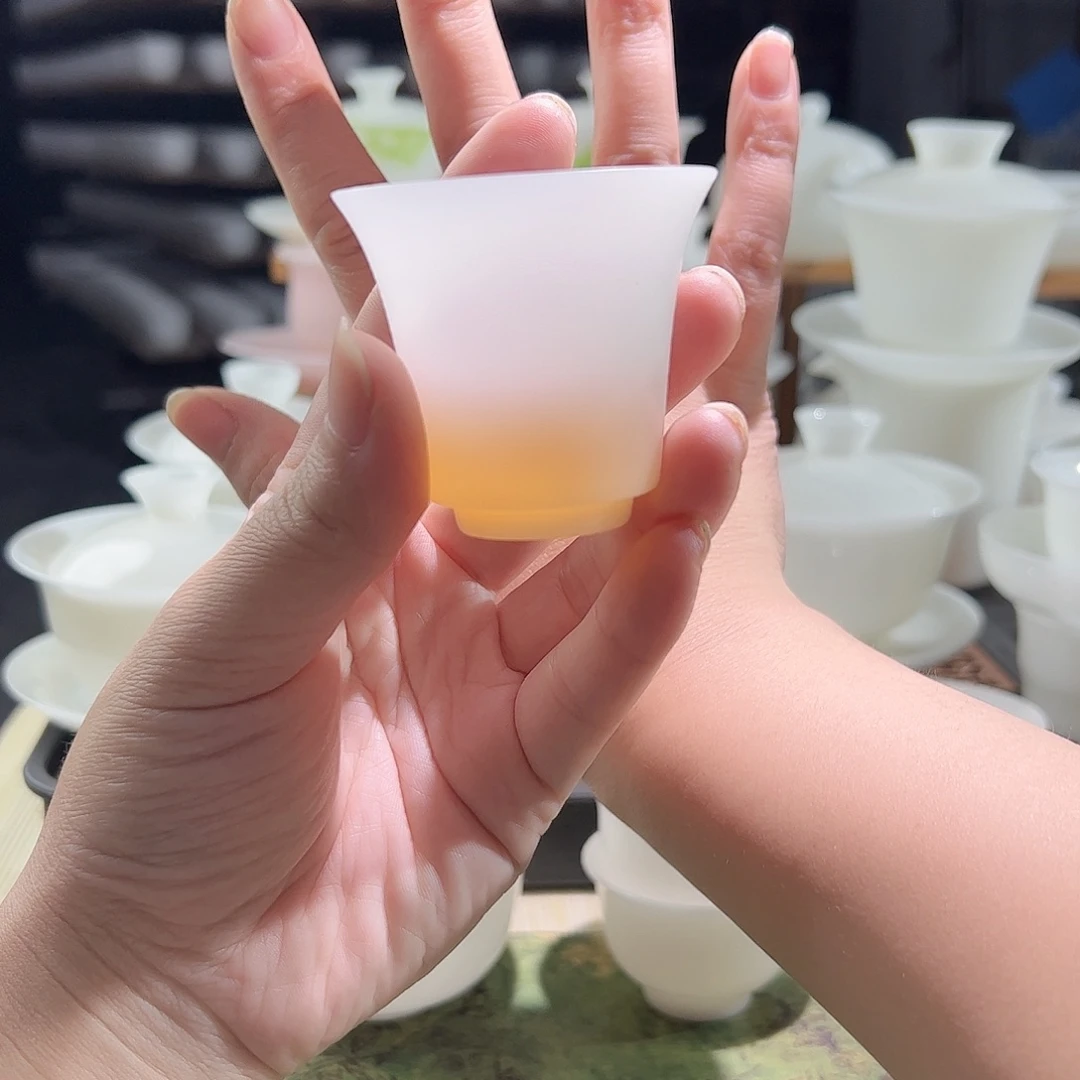 素烧薄胎璞玉陶瓷客人杯45ml