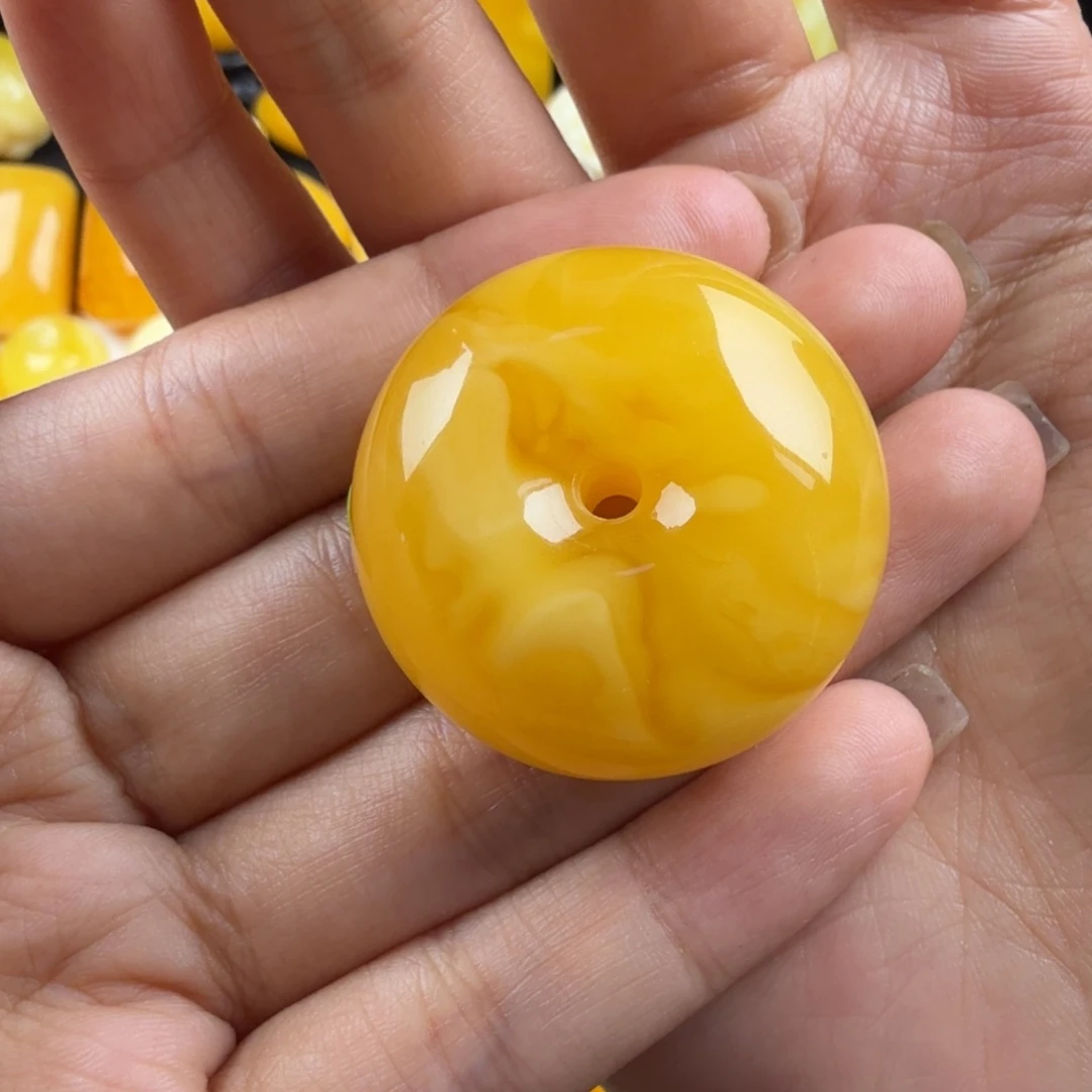 琥珀未镶嵌颈饰纯天然琥珀蜜蜡无优化
