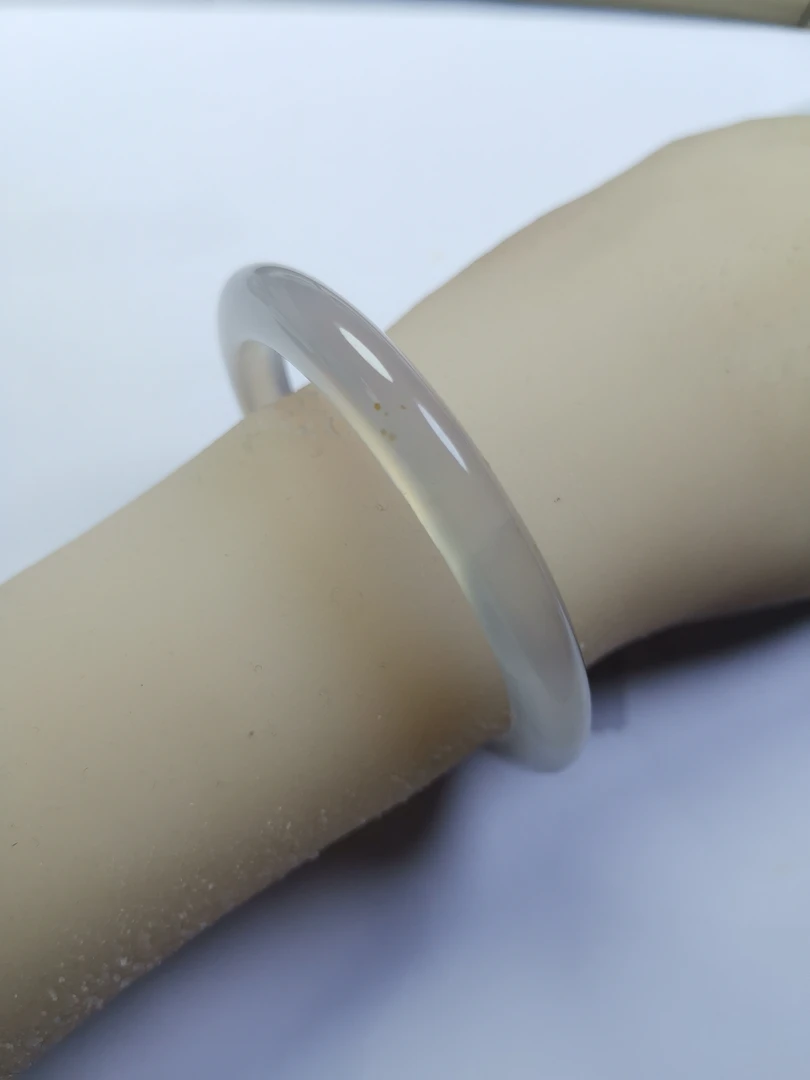 37号新2—54-55圈口-，天然玉石-高冰透-玛瑙玉髓高贵款