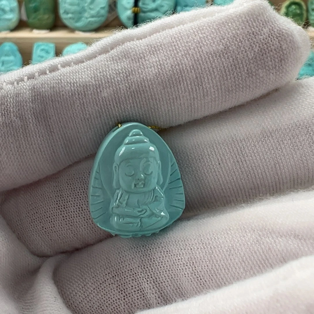 未镶嵌绿松石阿弥托佛15.8mm