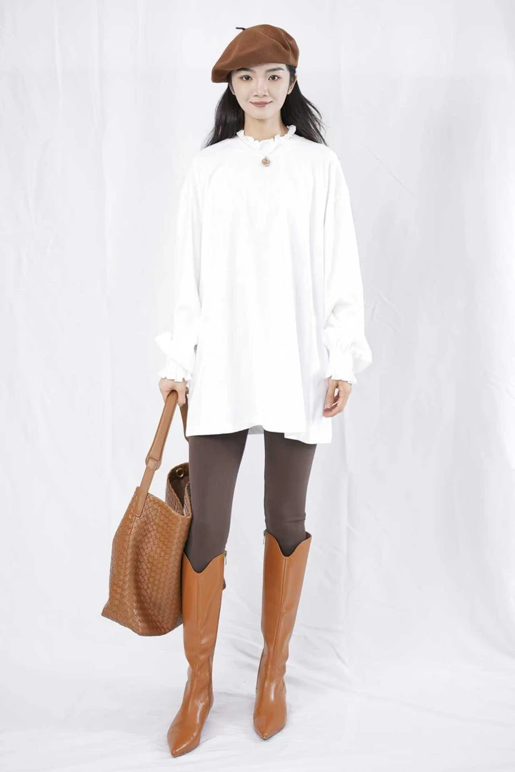 CHUN·「菲代尔花边衫」气质时尚休闲日常百搭简约显瘦慵懒感宽松
