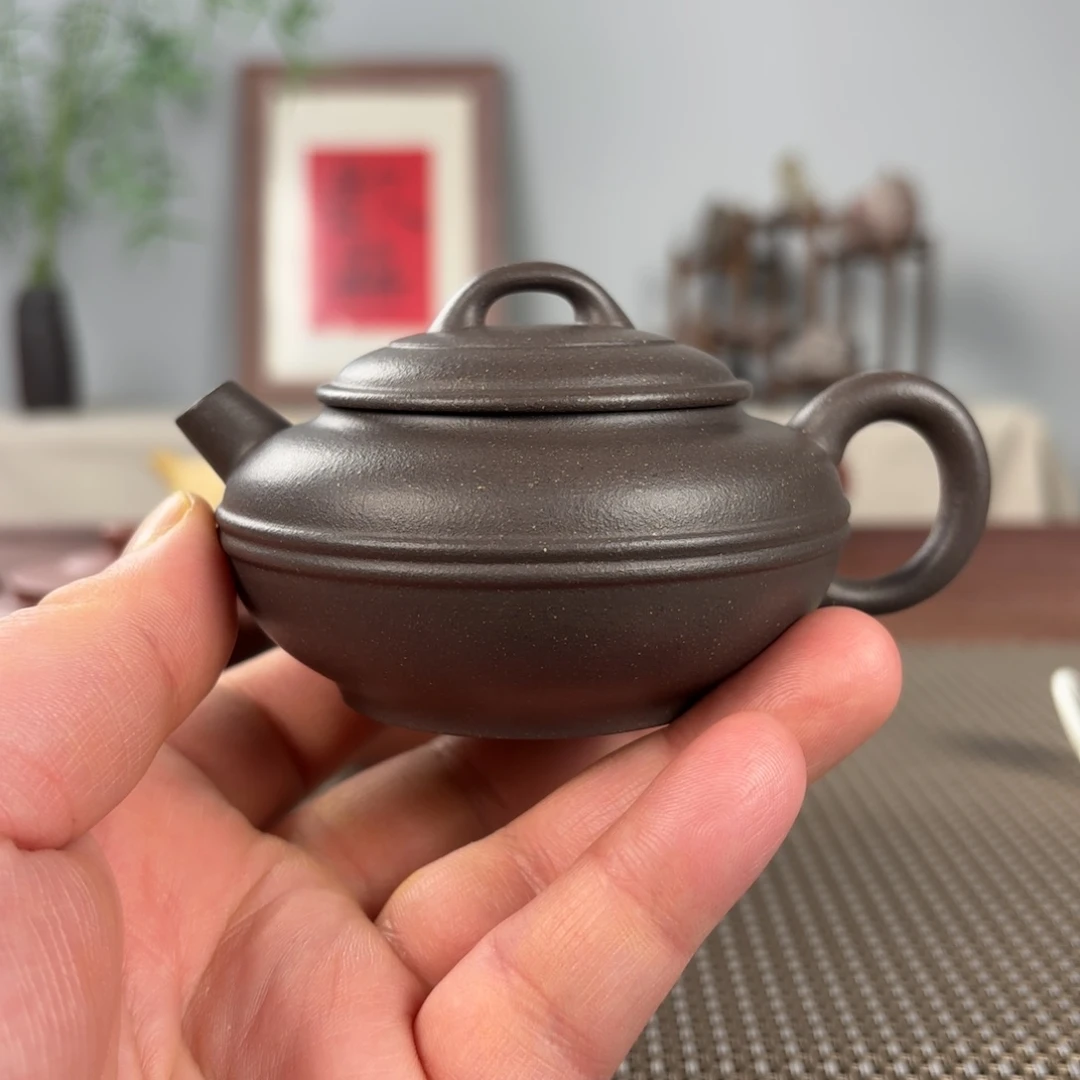 紫砂茶壶黄龙山原矿紫砂壶135