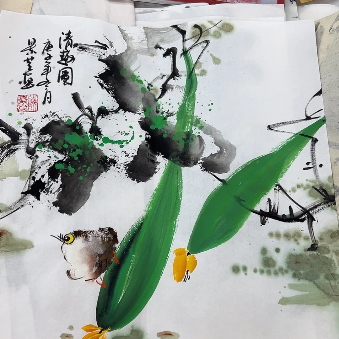 国画纯手绘作品图