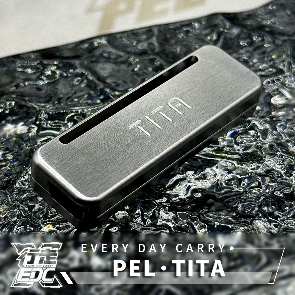 PEL工作室 TITA推牌机械推牌EDC解压玩具金属潮玩办公室解压神器