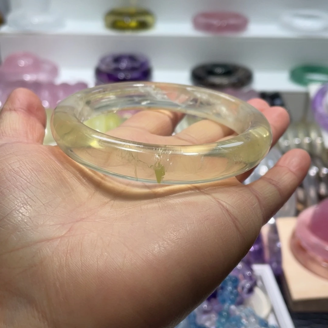 水晶手镯62圈口8号未镶嵌