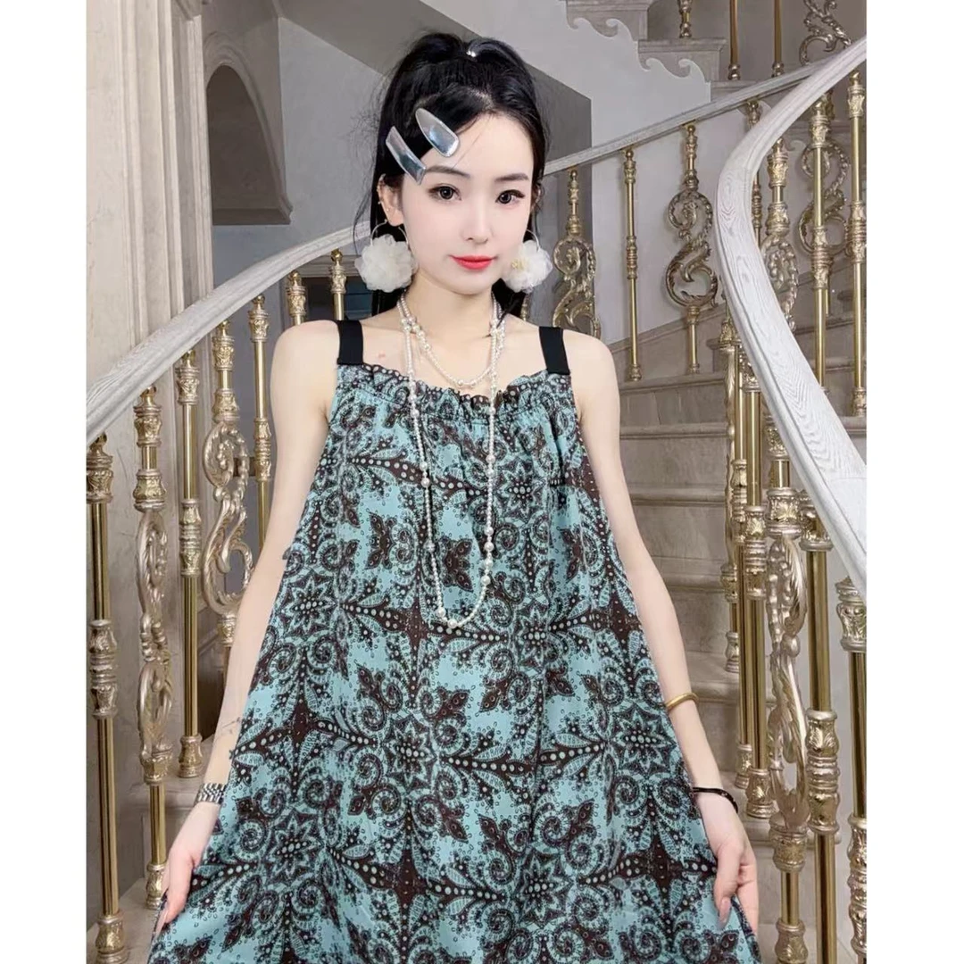 今喜专属【青花瓷】春夏新款百搭时尚大码连衣裙碎花女装