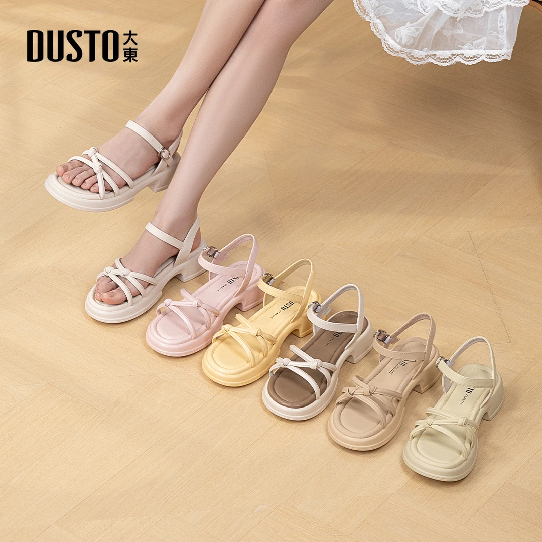 大东沙滩凉鞋女2025夏季新款爆款厚底罗马风时尚舒适外穿女鞋1255