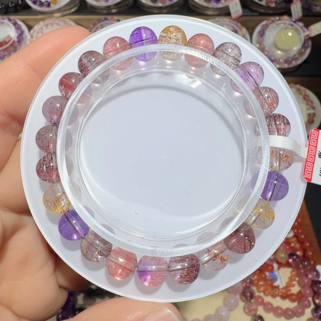 手链未镶嵌水晶7.8mm仙女超七手串