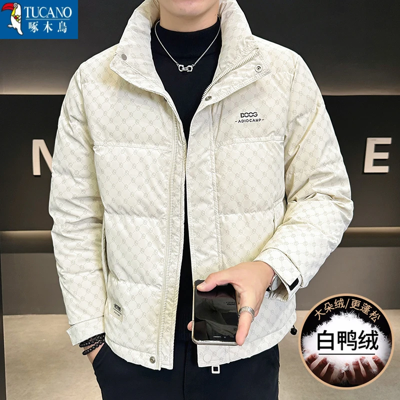 TUCANO/啄木鸟【主推】冬季国标50白鸭绒羽绒服男设计感外套蓬松
