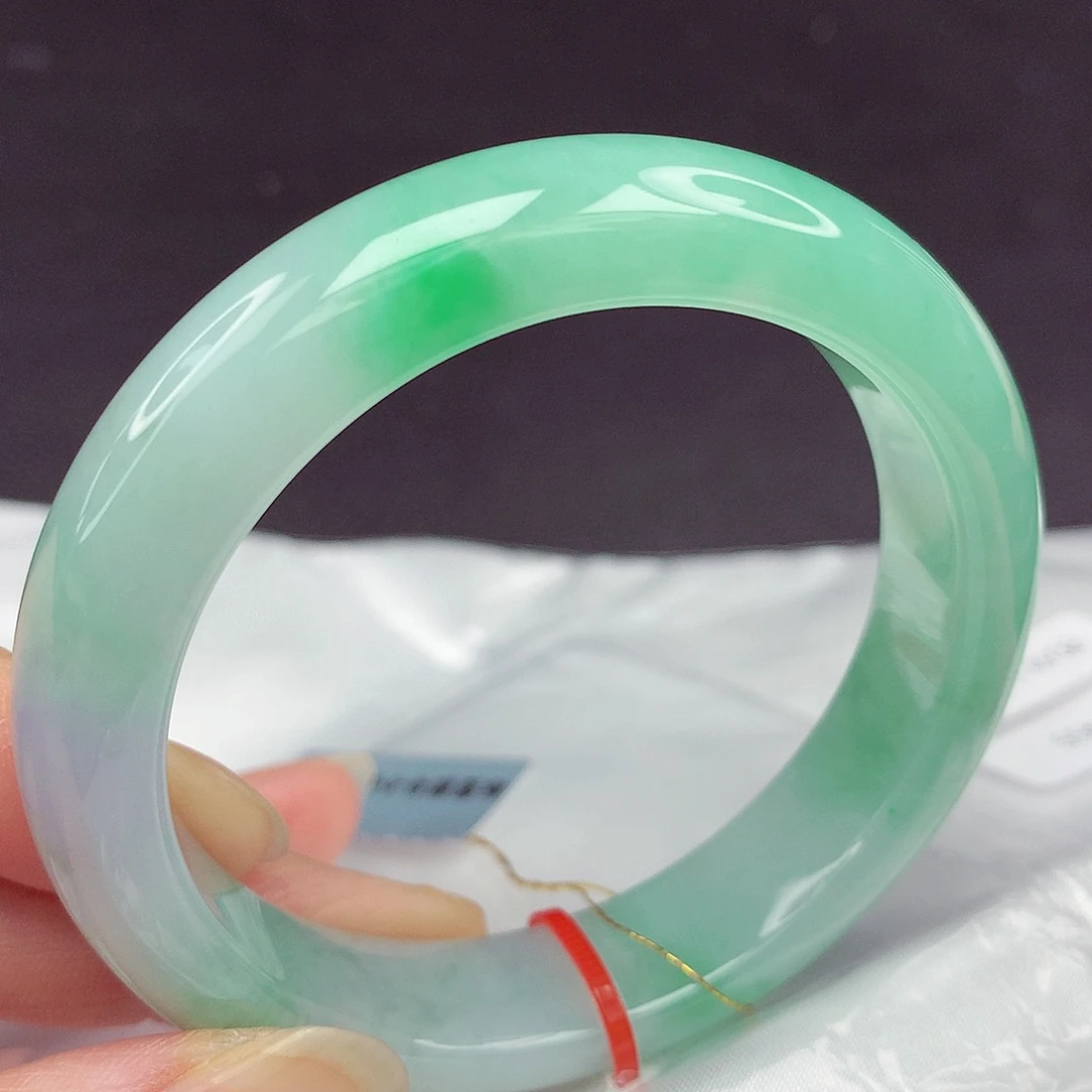 翡翠未镶嵌手镯55圈938