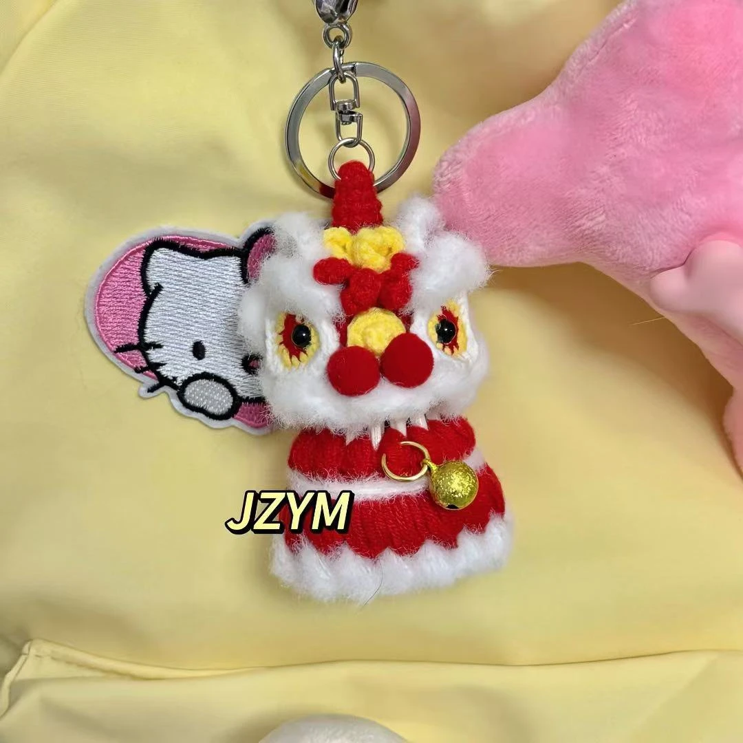 醒狮羽毛球毛线diy材料包挂件编织材料钩针可爱闺蜜手工搭子礼物