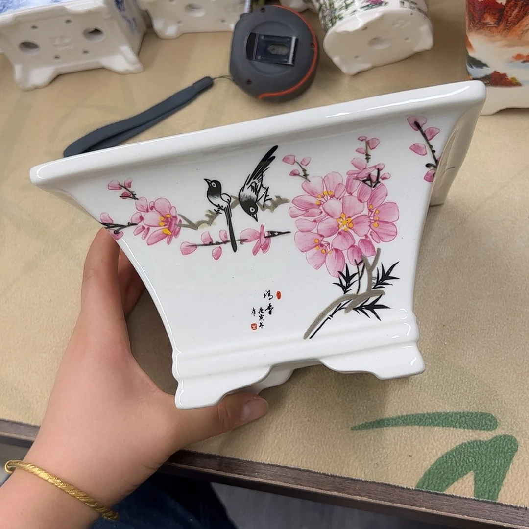 紫砂花盆426号瑕疵19/10cn
