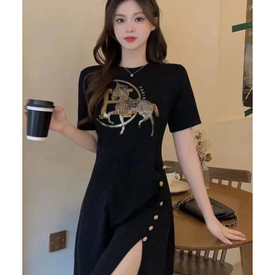 编号-4-新款连衣裙宽松连衣裙显瘦气质-F104