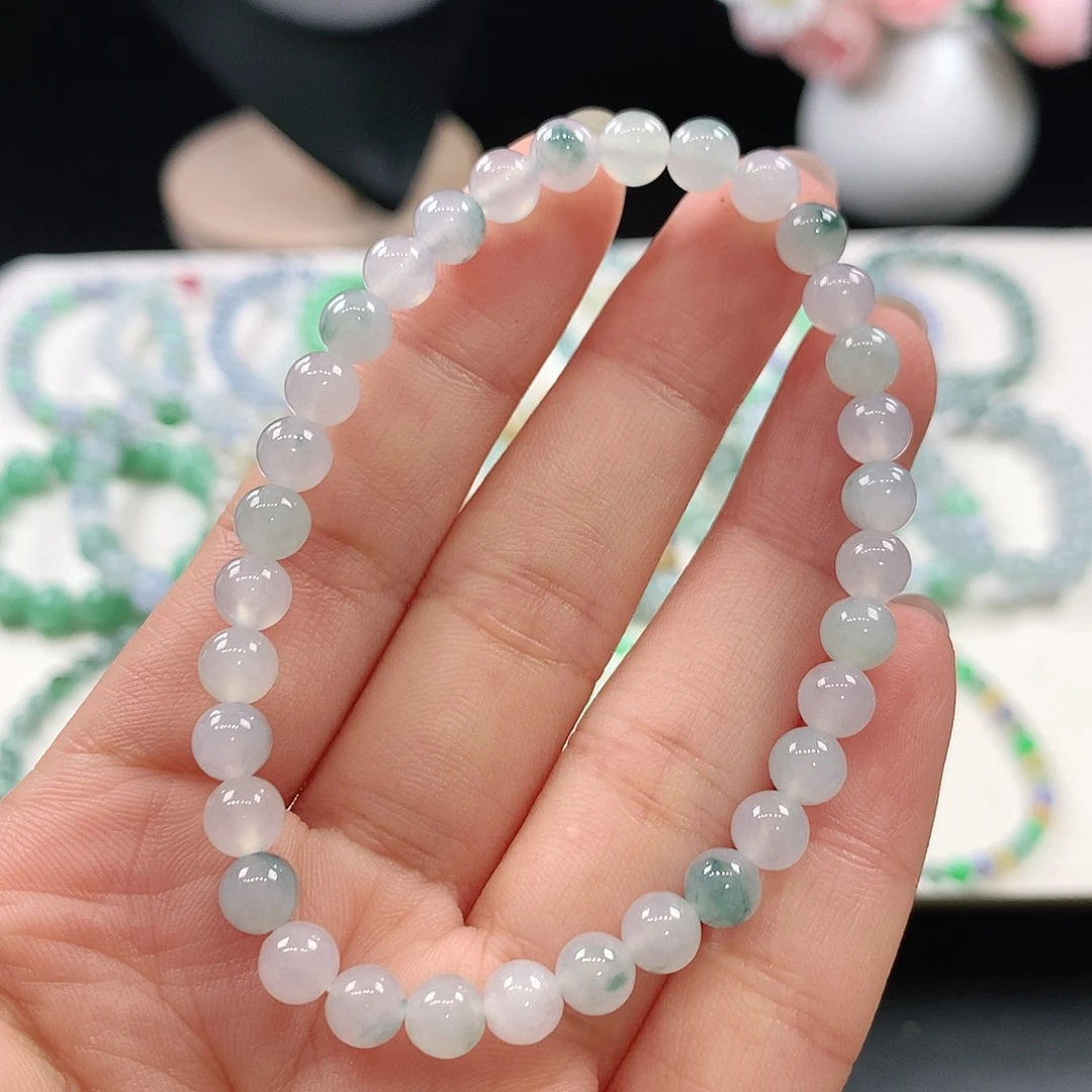 翡翠未镶嵌手链5.7mm