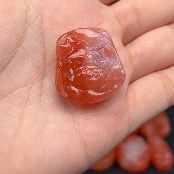 甜***柠南红玛瑙未镶嵌吊坠(不含链)