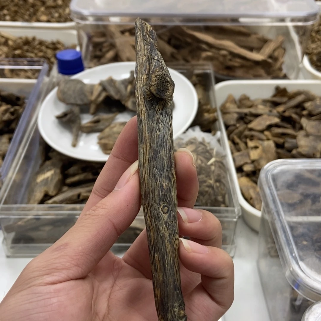 沉香汝湖天然虫漏12克