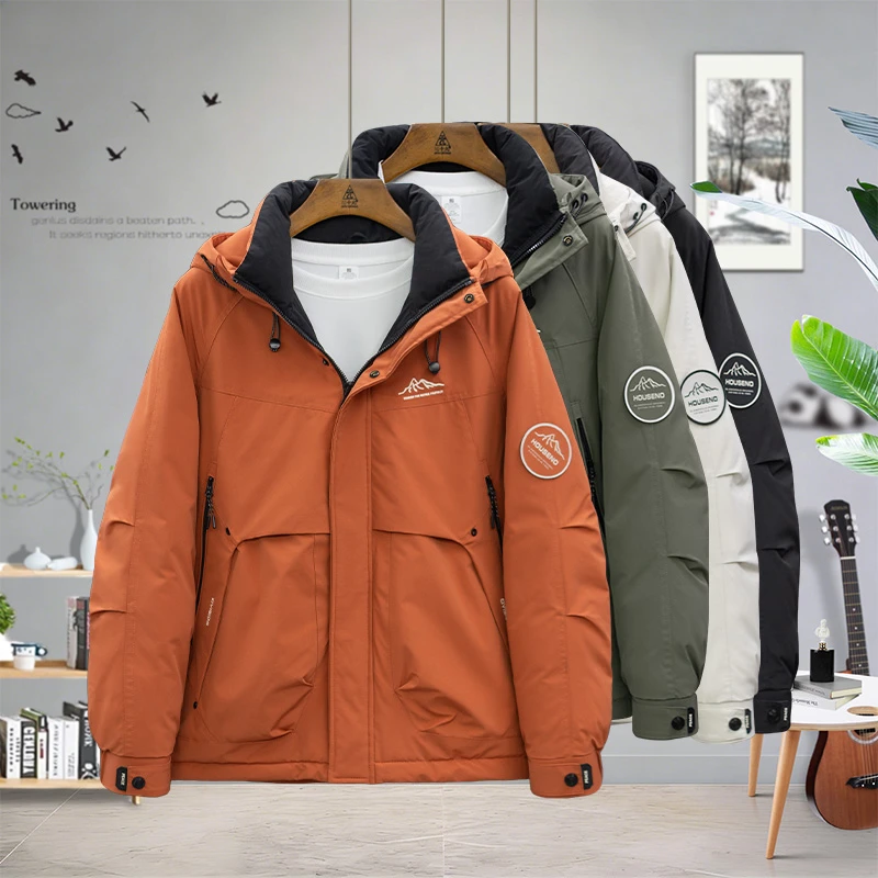 9820 2025冬季御寒保暖锁温防寒服男女百搭时尚休闲潮流断码外套