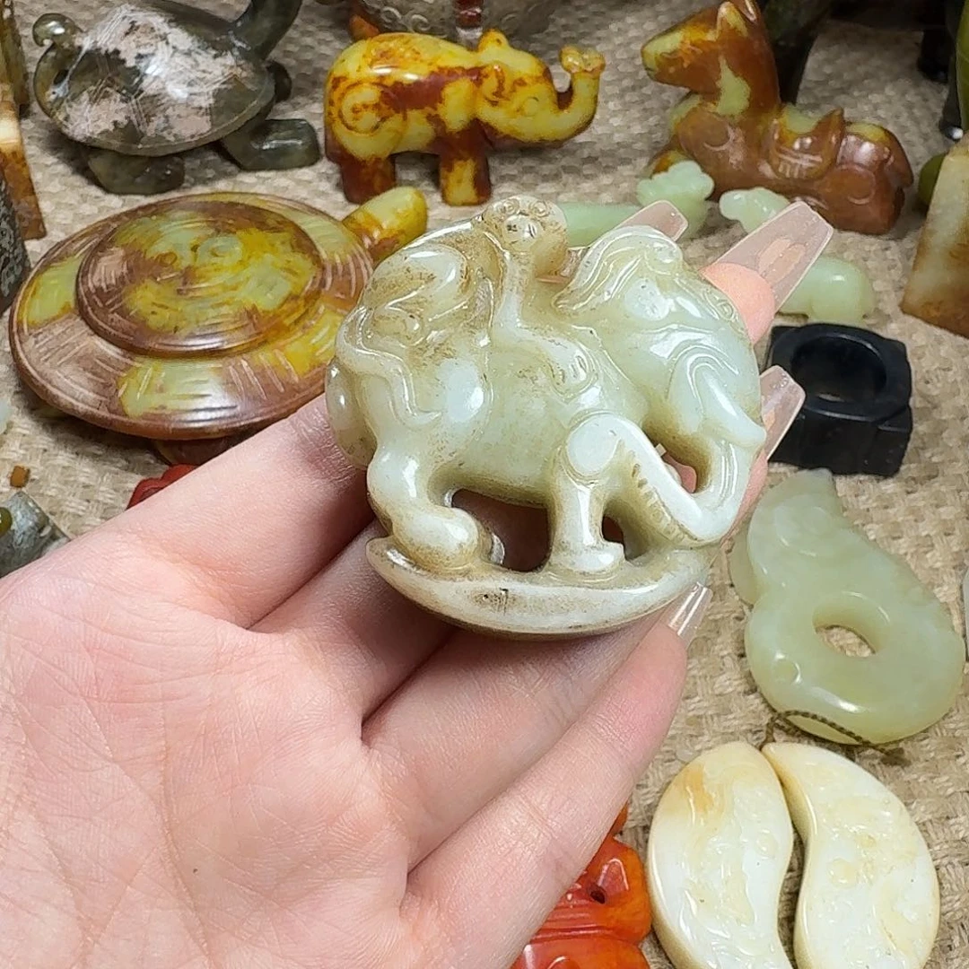 白玉菩提吊坠挂件