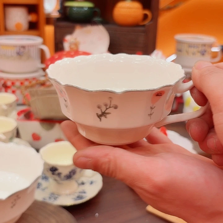 罐景德镇陶瓷带盖碗