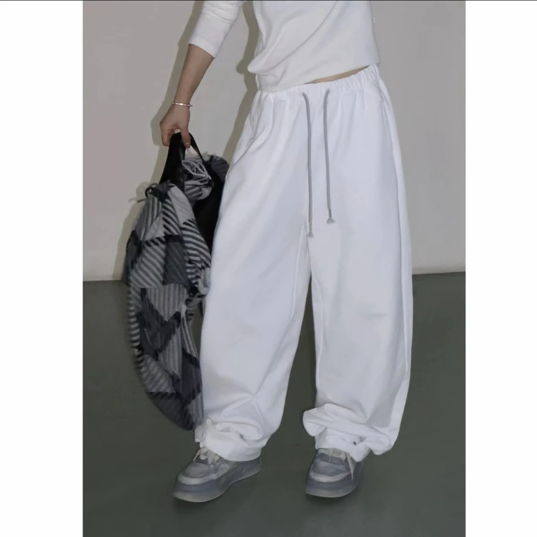 LIS&AZ-裤脚搭扣加绒抽绳卫裤QKML2504430