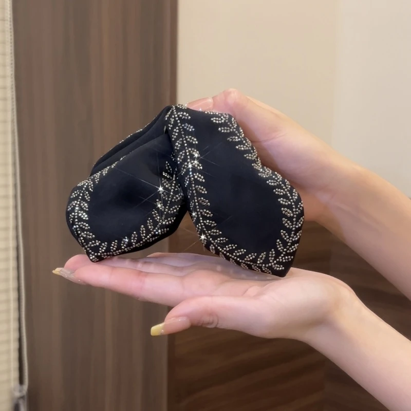 巴黎【设计师】设计感叶片麦穗鲨鱼夹百搭高级感布艺头饰