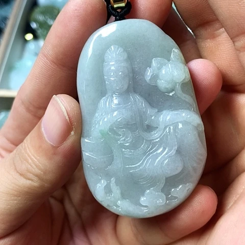 翡翠未镶嵌颈饰天然缅甸翡翠a货