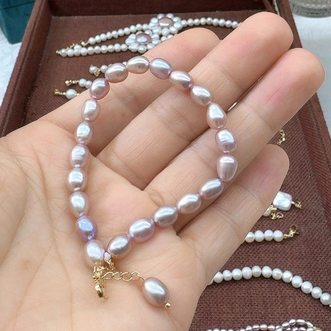 银S925镶嵌淡水珍珠发饰秋*希