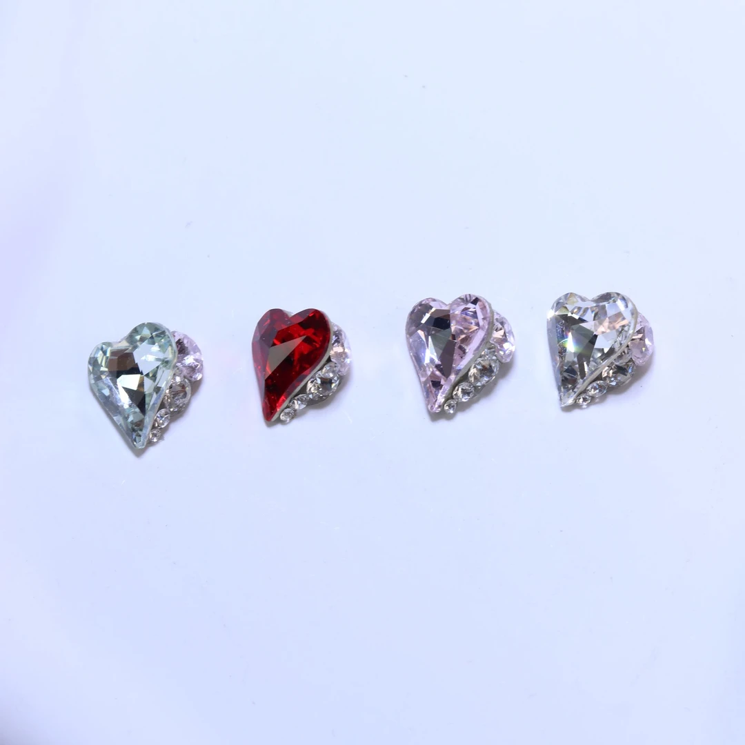 无底托K9歪心12*13配件爆闪轻奢美甲钻钻球手工堆堆钻美甲饰品